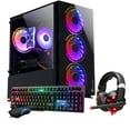 thumbnail image 1 of HAJAAN Prebuilt Gaming PC - Intel Quad Core i7 Processor, 32GB DDR4 RAM, 1TB SSD, NVIDIA GeForce GTX 1660 Super GDDR6 6GB, RGB Keyboard Mouse Headset, AC WiFi, Windows 10 Pro, 1 of 4