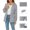 Gray, variant on Women's Lightweight Athletic Waterproof Hooded Jacket with Zipper Pockets for Outdoor Sports and Hiking
