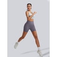 thumbnail image 4 of RUNNING GIRL Women’s High Waisted Biker Shorts with Side Pockets, Tummy Control Stretch Workout Shorts for Yoga Gym Running, 4 of 6