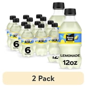 (2 pack) Minute Maid Lemonade Bottles, 12 fl oz, 6 Pack