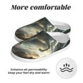thumbnail image 6 of Kdxio Space White Horse Women's Men's Slippers Plush Slip-On House Slipper for Winter Indoor Soft Cushion Non-slip Fluffy Slides Slippers-8, 6 of 7