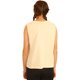 thumbnail image 3 of Junk Food - Camiseta sin mangas para mujer con texto "Keep On Smiling", color blanco roto, talla mediana, 3 of 5