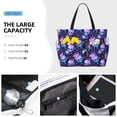 thumbnail image 4 of Rocae Skull starry sky flower leaf for Large Women's Waterproof Beach Bag Tote with 7 Pockets Pool Bag for Travel Gym Vacation, 4 of 6