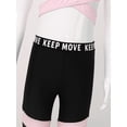 thumbnail image 7 of YEAHDOR Kids Girls Activewear Athletic Crop Top with Leggings Gym Sports Suit Outfit Set, 7 of 7