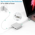 thumbnail image 5 of USB C to HDMI Multiport Adapter,Type C Hub to 4K HDMI with USB 3.0 Port and USB C Charging Port, USB-C to HDMI Adapter for MacBook Air/MacBook Pro/ipad pro/Galaxy S10/S9/Surface Book 2/Go/Pro 7, 5 of 7