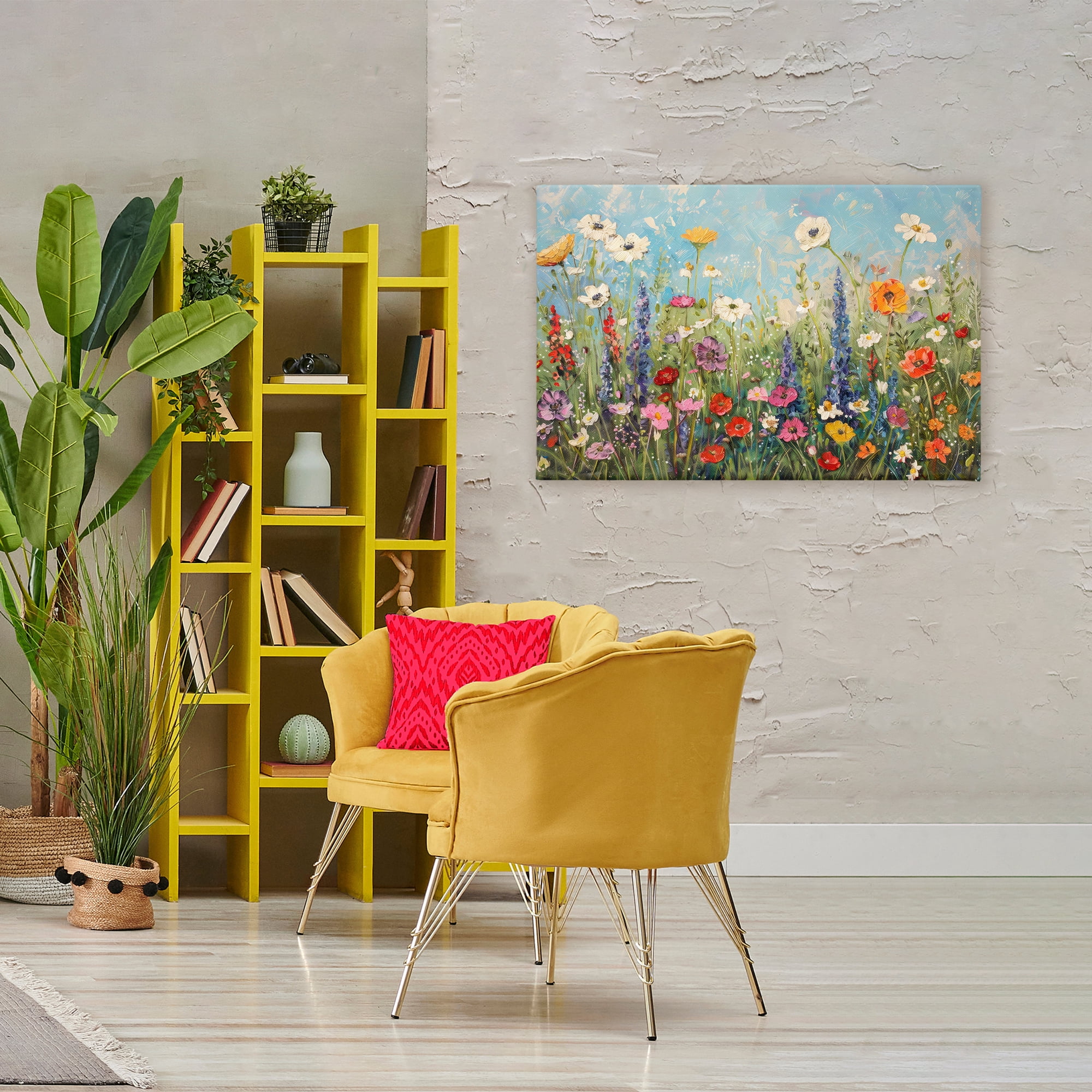 Stupell Industries Wildflower Field of Spring Blooms Canvas Wall Art, design by Creative Studio