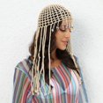thumbnail image 2 of Women's Hat Pure Hand Crocheted Hollow Ethnic Style Beach Hat, 2 of 5