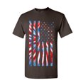 thumbnail image 1 of Tee Hunt Tie-dye American Flag T-Shirt 4th of July Stars and Stripes Mens Tee, Brown, Large, 1 of 5