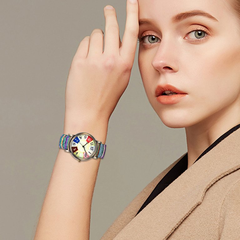 Watch Rainbow Gem Watch – Luxe Boho Charm Popping the Question? Get Inspired by These Rainbow  main image 3