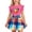Hot Pink, variant on Cethrio Girls Summer Outfit Sets Size 6, Printed 2 Piece Flutter Sleeve Fashion Girls' Clothing Sets Hot Pink