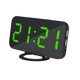 thumbnail image 4 of Reloj Despertador con Carga USB para Teléfonos Inteligentes Tabletas Pantalla LED de Respaldo de Batería Opciones de Atenuación Verde Soledad LED Despertador digital, 4 of 10