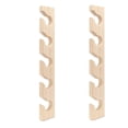 thumbnail image 1 of 2 Pcs Hat Rack For Wall Wooden Baseball Caps Organizer Wall Mount Baseball Hat Holder Vertical Hat Racks For Closet, 1 of 5