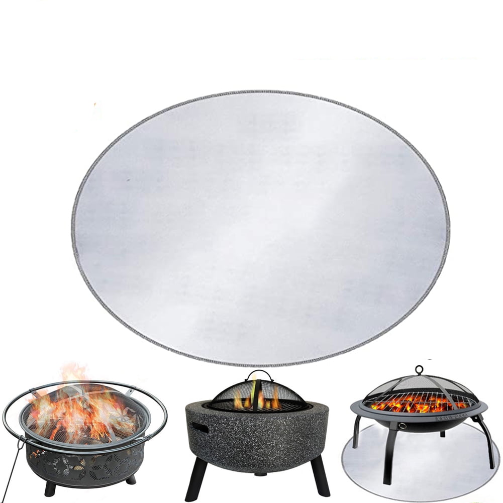 SPRING PARK Heat Resistant Fire Pit Mat, Fireproof Pad Deck Protector
