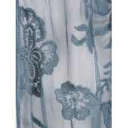 Lace Kimono Beach Cover Up Transparent Cardigan for Women Half Sleeve Gown Outfits, Blue, Onesize