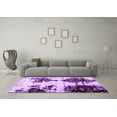 thumbnail image 3 of Ahgly Company Indoor Rectangle Abstract Purple Modern Area Rugs, 2' x 5', 3 of 4