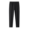 thumbnail image 2 of StSilkitty Men's Quick Dry Sweatpants Solid Color Elastic Waist Drawstring Tapered Workout Joggers Athletic Running Trousers, 2 of 8