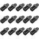 thumbnail image 1 of Clip de seguridad de plástico de 15 piezas, clip de seguridad de lona de plástico multifuncional, clip de fijación de tienda de campaña para acampar y actividades de toldo (negro), 1 of 5