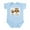 Sky Blue, variant on CafePress - Little Cousin Mod Owl Infant Bodysuit - Baby Light Bodysuit, Size Newborn - 24 Months