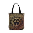thumbnail image 2 of ASHLEIGH Beautiful Floral Paisley Sun Face Medallion Pattern Canvas Tote Bag Tote Shopping Bag Washable Grocery Tote Bag, Craft Canvas Bag for Women Men Kids, 2 of 3