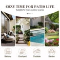 thumbnail image 6 of Opohoro 6-Piece Outdoor Conversation Set with Patio Sofa, Coffee Table, Ottomans and Swivel Rocking Chairs, Red, 6 of 12