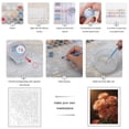 thumbnail image 3 of Paint by Numbers Kit for Adults, Coral Petal Blooms Soft Light Paint by Numbers, Easy Paint by Numbers Kit for Adults Beginner, DIY Adult Paint by Number Kits on Canvas, 12x16in Home Decor, 3 of 7