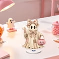 thumbnail image 4 of Halloween Decorations Desktop Ghost, 360 Degree Rotating Ghost Figurine with Cute Design, Spooky Halloween Tabletop Ornament for Home Office Classroom Party Decor Holiday Display, 4 of 9
