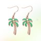 thumbnail image 2 of FELTECHELECTR 1 par de pendientes colgantes con forma de cocotero para mujer, para decoración de fiestas hawaianas., 2 of 6