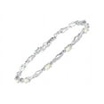 thumbnail image 4 of RYLOS Jewelry For Women Sterling Silver Infinity Wave Tennis Bracelet, Ring & Necklace Gemstone w/ Diamonds Adjustable 7"-8" Wrist & 18" Chain 7X5MM, 6X4MM & 5X3MM Opal October Birthstone Jewelry, 4 of 9