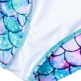 thumbnail image 5 of Uccdo Toddler Girls One-Piece Swimsuit Rashguard Swimwear Kids Long Sleeve Zipper Bathing Suit 2-7T, 5 of 6