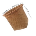 thumbnail image 2 of Minkissy Corbeille à Déchets de Bureau Ronde Marron Clair Conteneur à Déchets 1Ensemble, 2 of 5