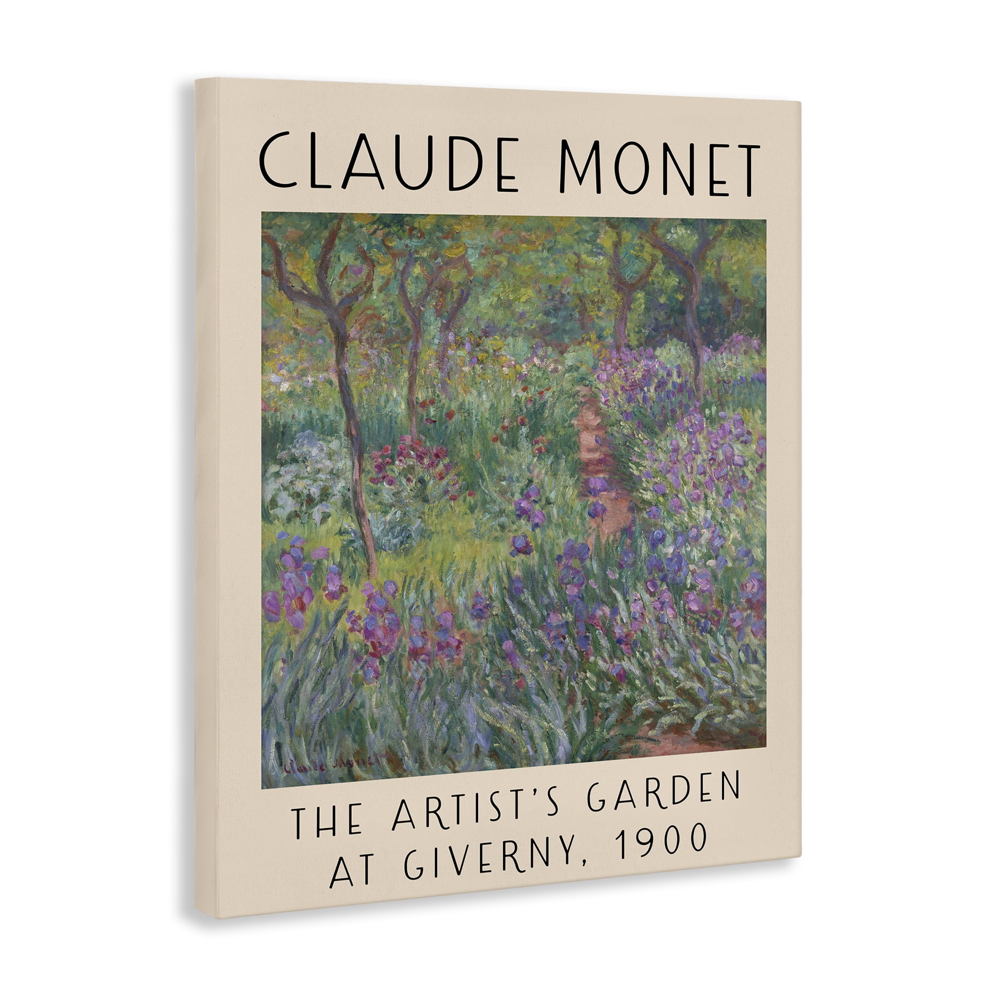 Stupell Industries Classic Garden by Monet Landscape & Nature Painting Wrapped Canvas Art Print Wall Art, 16 x 20