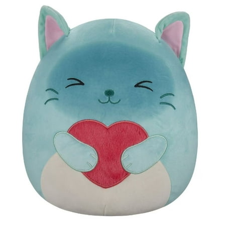 Squishmallow 8 Inch Sigrid the Siamese Cat with Heart Valentine Plush