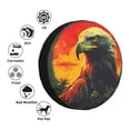 thumbnail image 4 of Gukieu Hawaiian Style Bald Eagle Print Car Tire Cover, Adjustable Waterproof and Dustproof Tire Protection Cover, Suitable for SUV, Truck, Van-14 inch, 4 of 6