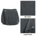 thumbnail image 3 of Unique Bargains - Toalla de baño para hombre, 2 uds., envoltura corporal para ducha, albornoces de spa, diadema, 30x140cm, gris, 3 of 7