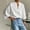 #185-White, variant on Ceisia Men's Linen Blend Stand Collar Shirt 3/4 Sleeve Loose Fit Casual Blouse for Men White M Gifts for Father
