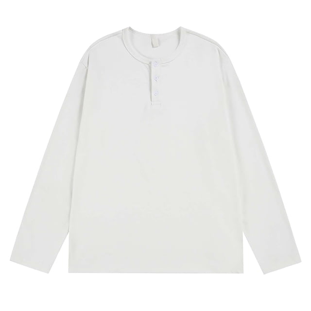 pstuiky camisas de manga larga para hombre, Blusa informal de manga larga con botones, estilo vintage, cálida y a la moda para hombre salir tops xxl