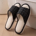 thumbnail image 2 of Busydd Soft Sole Women's Indoor Slippers Open Toe Slip on Shoes Casual Comfortable Home House Slippers 36, 2 of 5