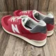 thumbnail image 5 of New Balance Mens 574 Premium Red U574HR2 Casual Sneakers OG Suede Size 18 D, 5 of 6
