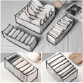 thumbnail image 3 of 5 PCS Clothes Organizer for Clothes,Drawer Dividers Containers for Wardrobe,Cloth Storage Bins,Washable Foldable Compartment Box for Bedroom Dorm Room,Gray,Storage 5 Pcs, 3 of 11