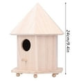thumbnail image 2 of Wooden Bird House, Feeder Nesting Box Hanging Birdhouse for Outside Decor House for Swallow Sparrow Hummingbird Finch, 2 of 9