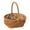 Coffee, variant on SeekLGT Wicker Easter Basket Small Woven With Handle 1 Count