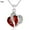 Red, variant on AYYUFE Women Shiny Rhinestone Necklace Chain Hearts Pendant