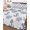 Navy Blue, White, Gray, variant on Quilts Queen Size Bedding Set, Blue Anchor Nautical Reversible Summer Quilt 3 Pieces, Rudder Coastal Summer Ocean Lightweight Bedspreads Coverlets with 2 Pillow Shams for All Seasons