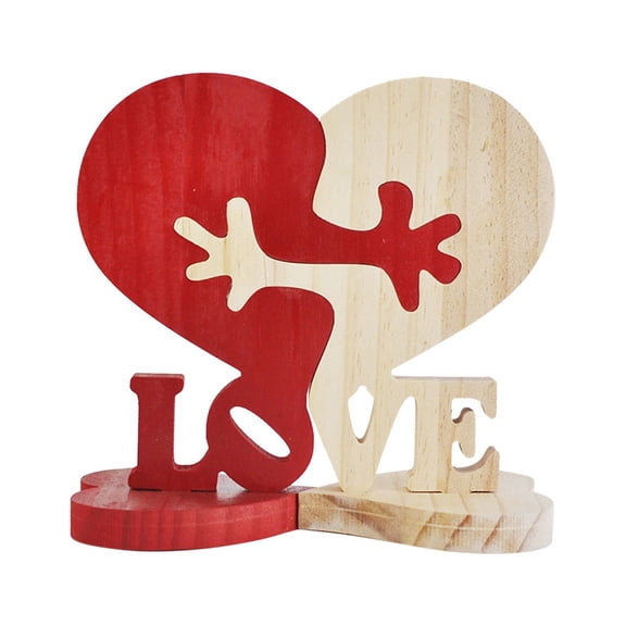 Valentines Day Decorations 2025, Hug Love Wood Hearts, Personalized Valentines Day Gift, Together Forever, Unique Cute for Engagement, Anniversary, Wedding, Wooden Hearts for her, him, Wife, Husband