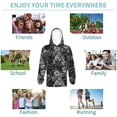 thumbnail image 5 of Lsque Rose Flowers Patten Youth Hoodie Sweatshirt Pullover with Kangaroo Pocket Boys and Girls Hoodie Warm Hoodie for Kids-Small, 5 of 6
