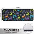 thumbnail image 5 of Kitchen Rugs Sets Of 2,DarkBlue Dinosaurs Words Pattern Anti Fatigue Kitchen Mat Rugs Non Slip Washable,Decorative Kitchen Floor Mats for Kitchen,Sink,Laundry,17"x47"+17"x47", 5 of 5