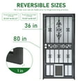 thumbnail image 3 of Sdstone Grisham Deluxe Steel Security Door with Dog Door, 36 × 80", 3 of 7