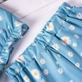 thumbnail image 6 of Utlike Girls 2 Pcs Outfits Set 2 Piece Summer Outfits Sweet Floral Print Crop Top And Ruffle Shorts Clothing Set Children Shorts Set Size 12 Months-18 Months, 6 of 9