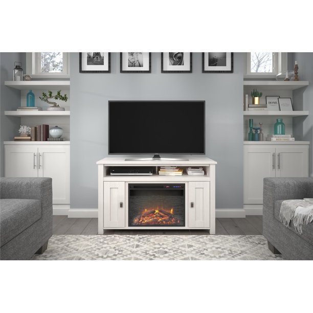 Ameriwood Home Farmington Electric Fireplace TV Console for TVs up to