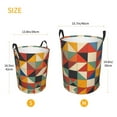 thumbnail image 3 of Colorful Abstract Vibrant Geometric Shapes Laundry Hamper Small Storage Basket/Toy Organizer/Dirty Clothes Bucket, 3 of 5